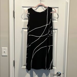 CIARA SUN WOO Black and White Sleeveless Dress Size L